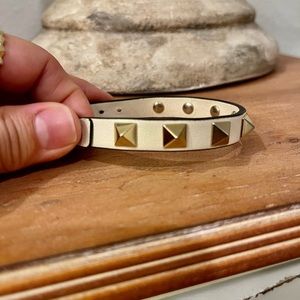 Valentino cream and gold bracelet